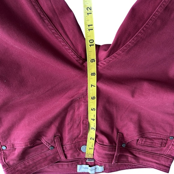 Calvin Klein Ankle Skinny Burgundy Jeans - Picture 10 of 13